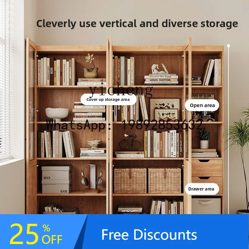 

Bookshelf Floor Shelf Household Display Standing Cabinet Floor Storage Bookcase
