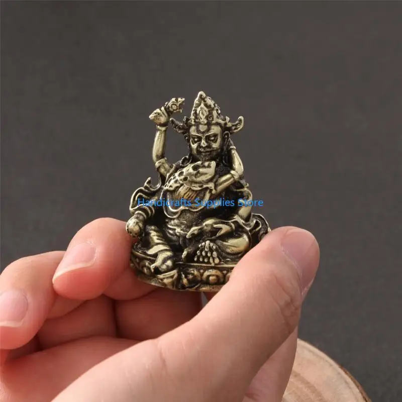 R1WA Historical Tibetan Metal Statue Religious Craft Handmade Statue Wall Display For Awareness And Tradition