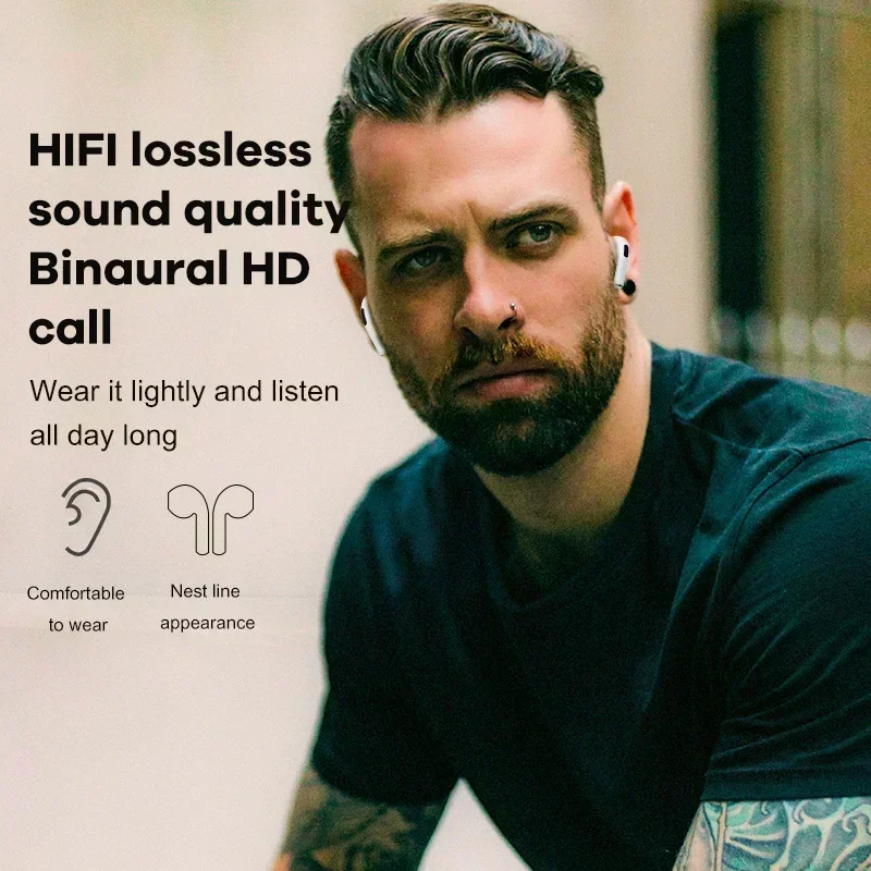 Pro6 Bluetooth Headphones, Wireless Earbuds, Waterproof Stereo Sport Headset with Microphone - Compatible with Xiaomi Smartphones image 6