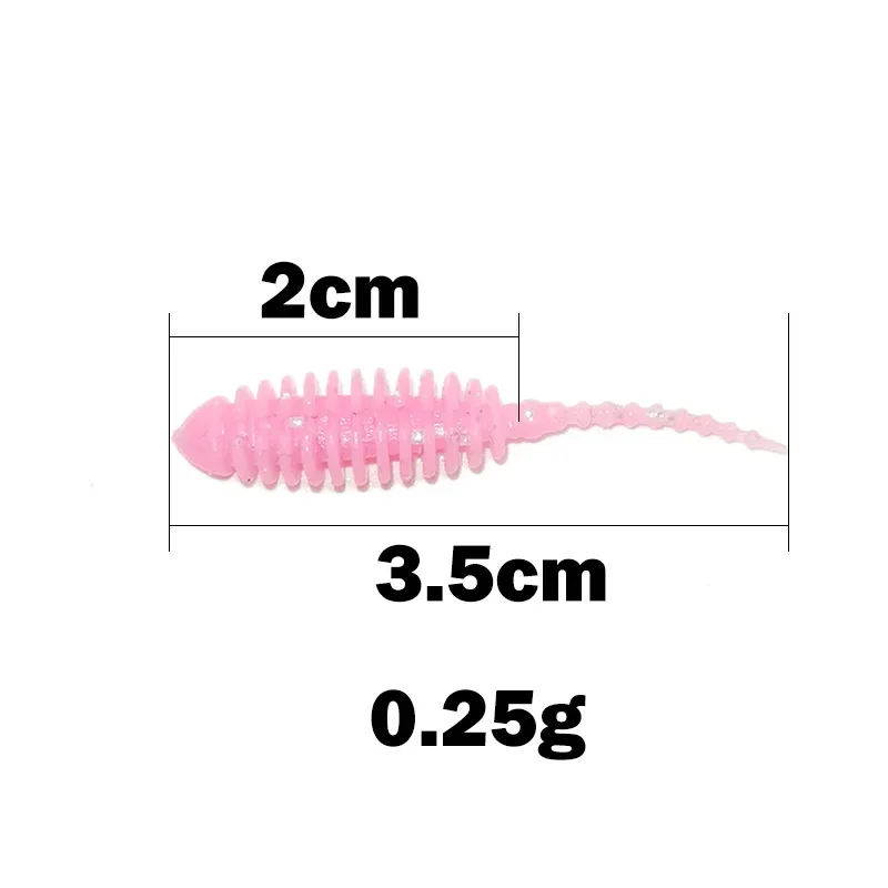 Neue 10 stücke Wobbler mini Ozean Felsen Angeln Weiche Köder Gummi Weiche Köder 3,5 cm Weichen Wurm Künstliche Köder bass Silikon Fisch