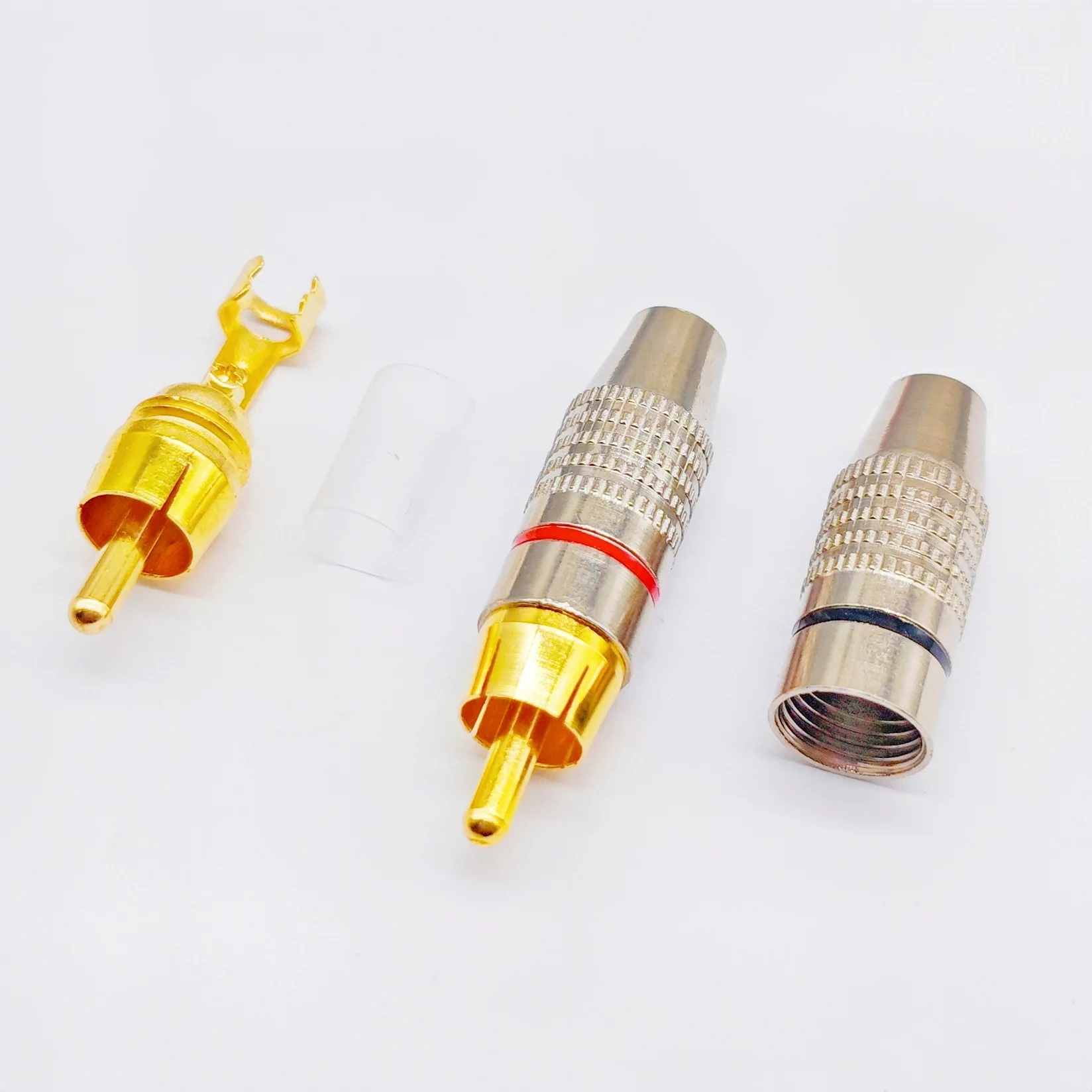 20PCS Solderless RCA connectors, RCA plugs, connectors for audio amplifiers, speakers, and audio cables