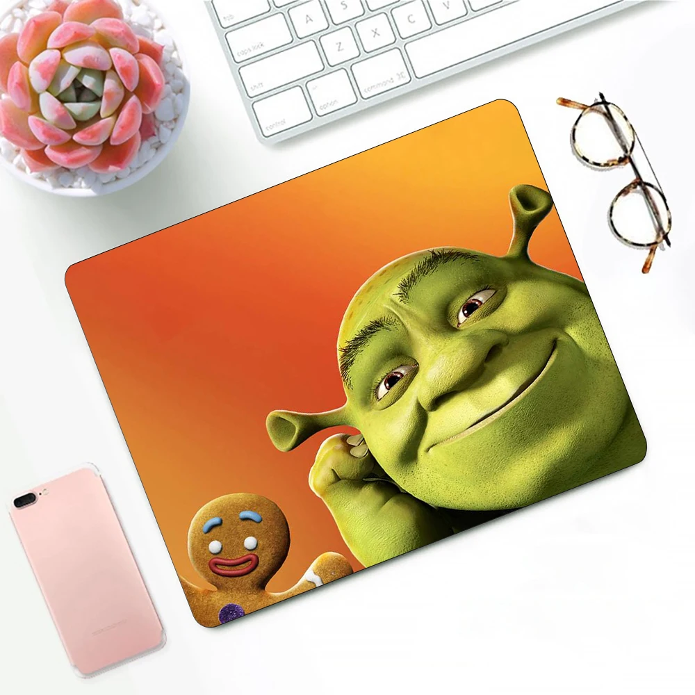 Funny S-Shrek Cartoon Cute Gaming Mouse Pad XS Small Mousepad For PC Gamer Desktop Decoration Office Mouse Mat Deskmat Rug