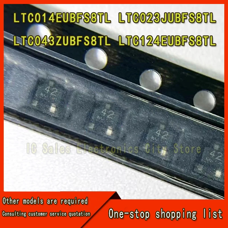 10 Pieces LTC014EUBFS8TL LTC023JUBFS8TL LTC043ZUBFS8TL LTC124EUBFS8TL LTC044 LTC114 Silkscreen 40 46 42 25 41 SOT-323 Chip IC