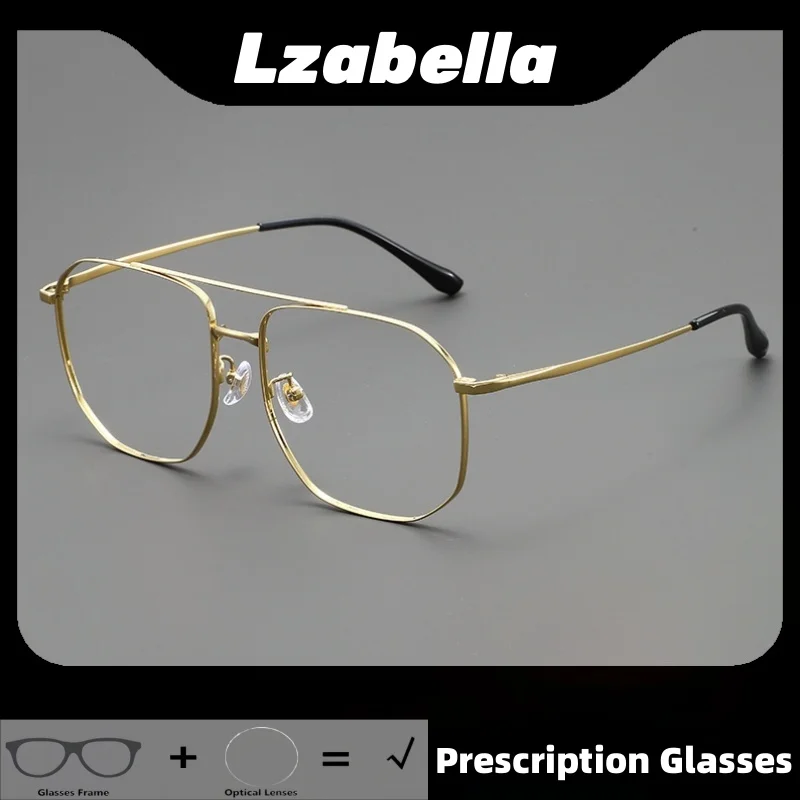 

Men Fashion Pilot Big Frame Anti Blue Light Prescription Glasses Progressive/Photochromic/Myopia Optical Eyeglasses LTB250154﻿