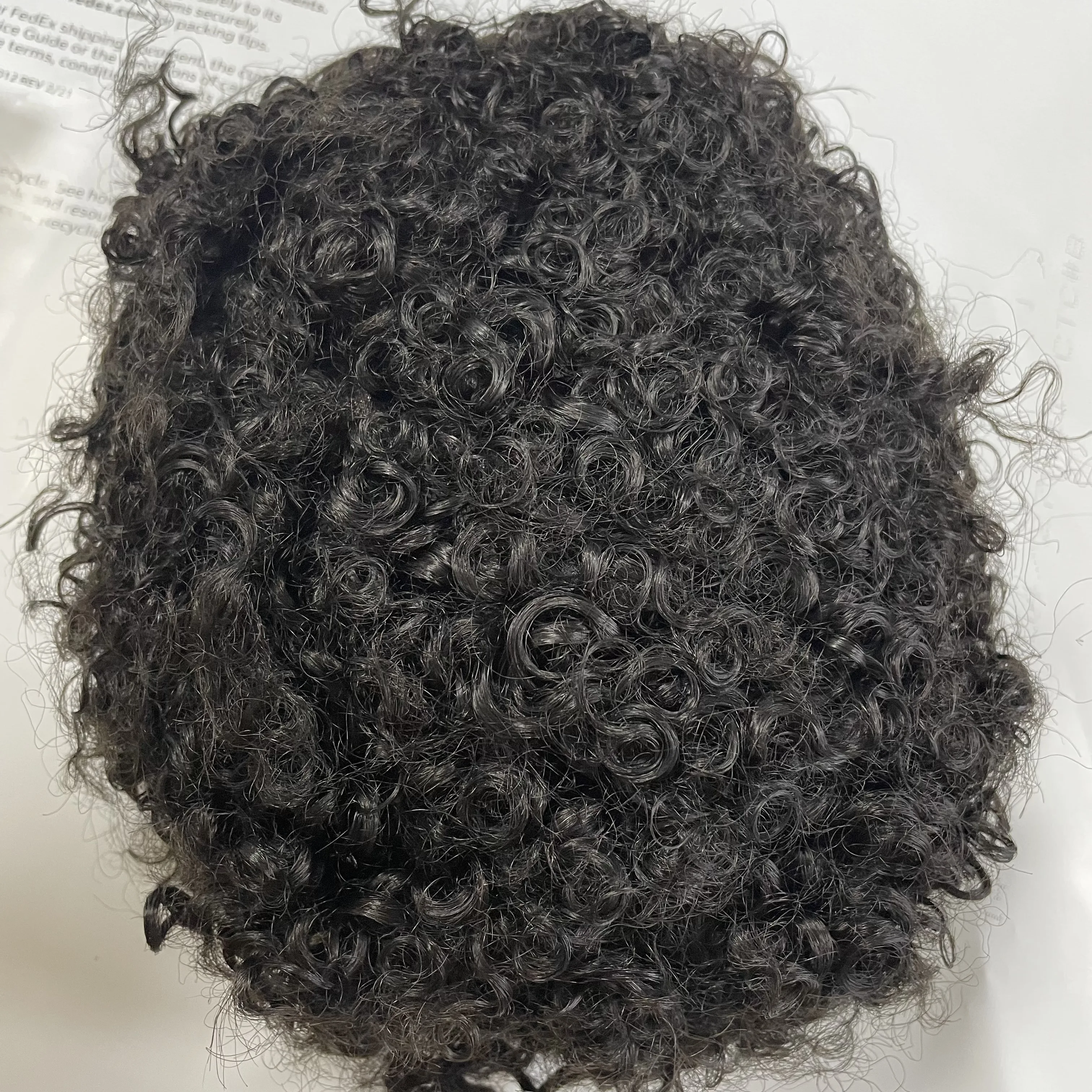 خط الشعر الطبيعي 15 مللي متر الأفرو مجعد Q6 الدانتيل الجبهة و بولي Men الرجال الشعر المستعار أسود شقراء رمادي 1b65 عقدة غير مرئية الشعرية الاصطناعية #5