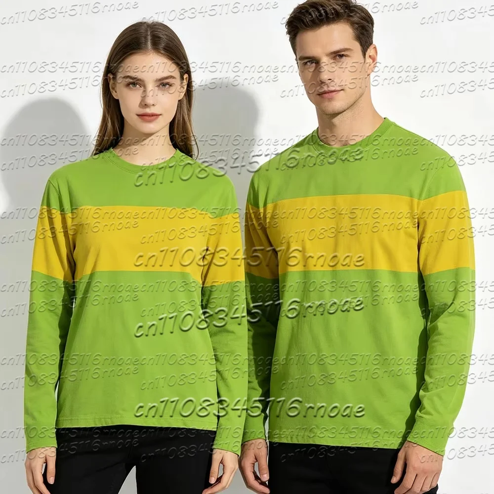 Undertale Deltarune Cosplay Crewneck T-shirt Long Sleeve Loose Fashion Unisex Tshirts Casual Couple Sportswear Kids Clothes