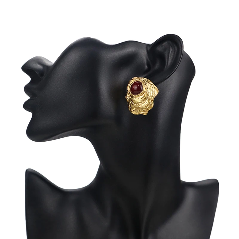 

Earrings None Women Push Back Shandong Clothes Vintage Stud Earrings Jewellery Woman Top Fashion