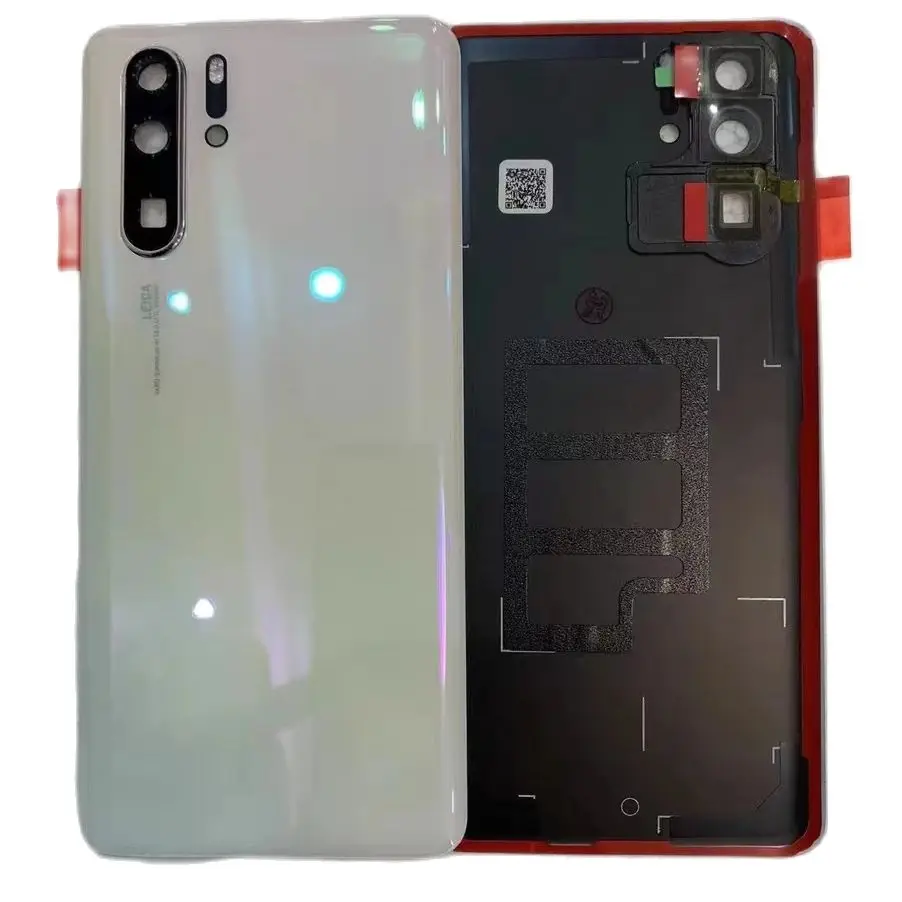 For huawei p30pro battery back cover cell phone case repair parts glass back cover with frame lens