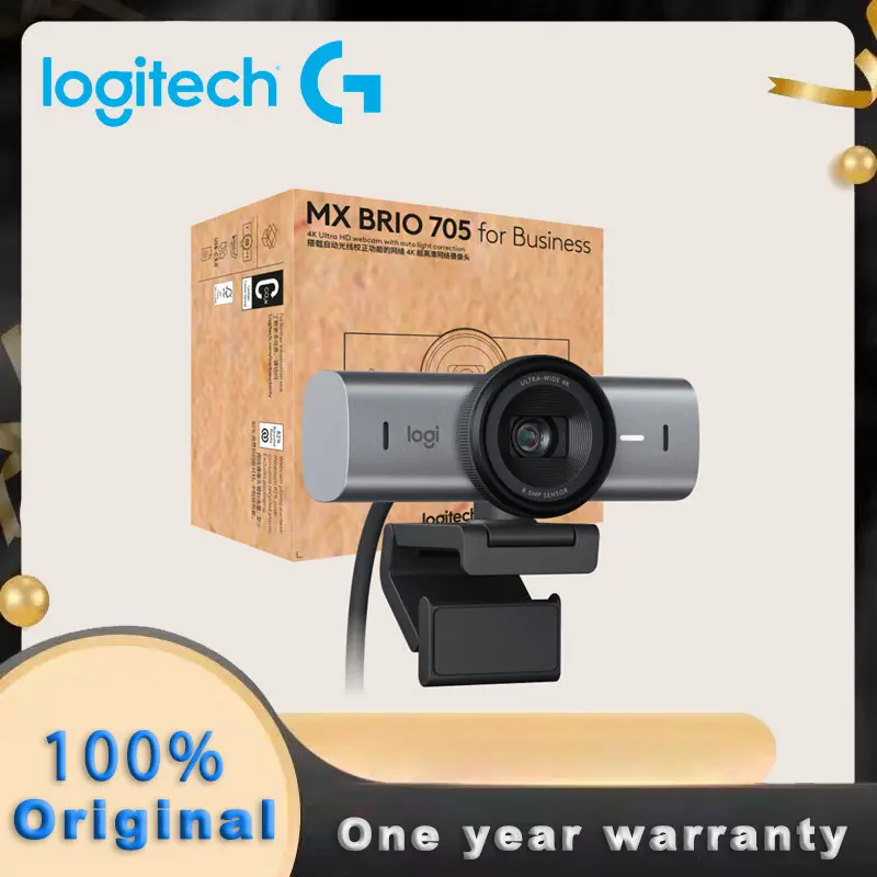 100% original Logitech MX Brio 705 for Business 4K Webcam Ultra HD Live Network Camera Office Video Conference Anchor Camera