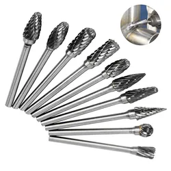 3x6mm Tungsten Carbide Burrs Rotary Drill Die Grinder Carving Bit Double Cut Metal Diamond Grinding Abrasive Tools