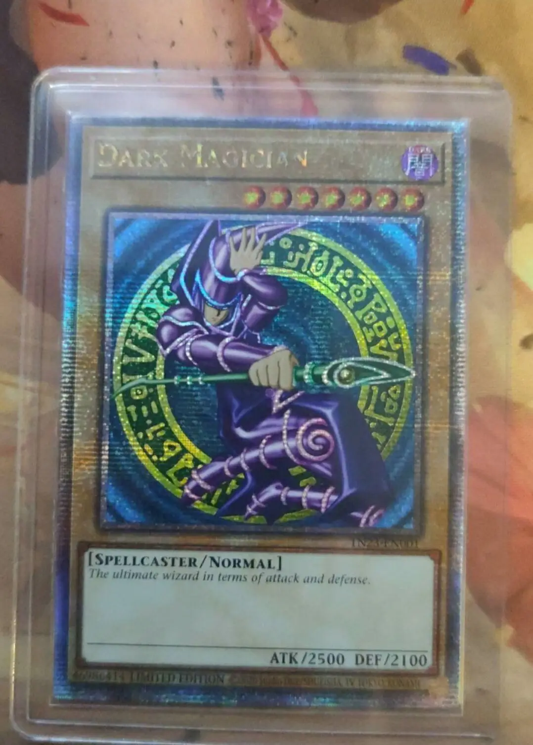 

Yugioh KONAMI Duel Monsters TN23-EN001 Dark Magician 25th Quarter Century Secret Rare English TCG Collection Mint Card