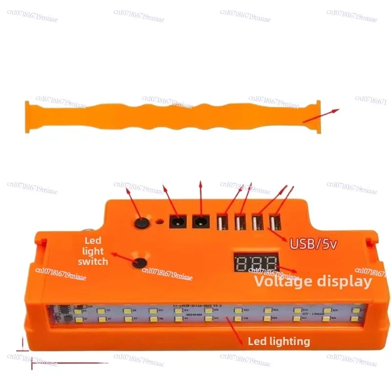 12V Field Multifunctional Power Supply Portable Battery Cover Accessories  Universal Refurbished Battery USB Charging