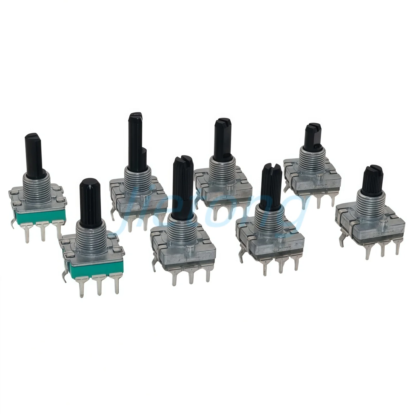 1pc  EC16 Rotary Encoder Potentiometer 24 Position Amplifier Volume Induction Cooker Switch 3/5Pins 15/20/25MM Half Plum Shaft