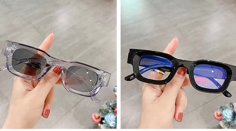 SHAUNA Vintage kleine quadratische polarisierte Sonnenbrille, modische Anti-Blaulicht-Brillengestelle – Detail 3