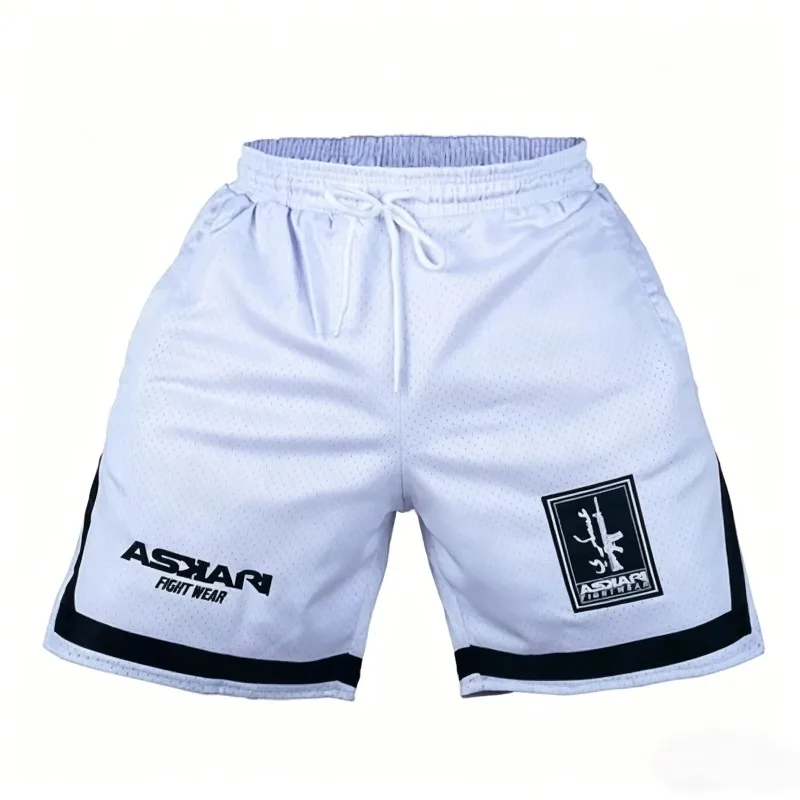 2026 Summer Men's Army Mesh Fight Shorts Quick Dry Breathable MMA Training Shorts Casual Combat Sport Athletic Shorts for Gym