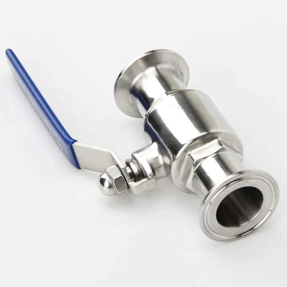 

304 Stainless Steel Food-grade Sanitary Fixture Ring 38/45/51mm Fast Connection Direct Ball Valve Stainless Steel Ball Valve