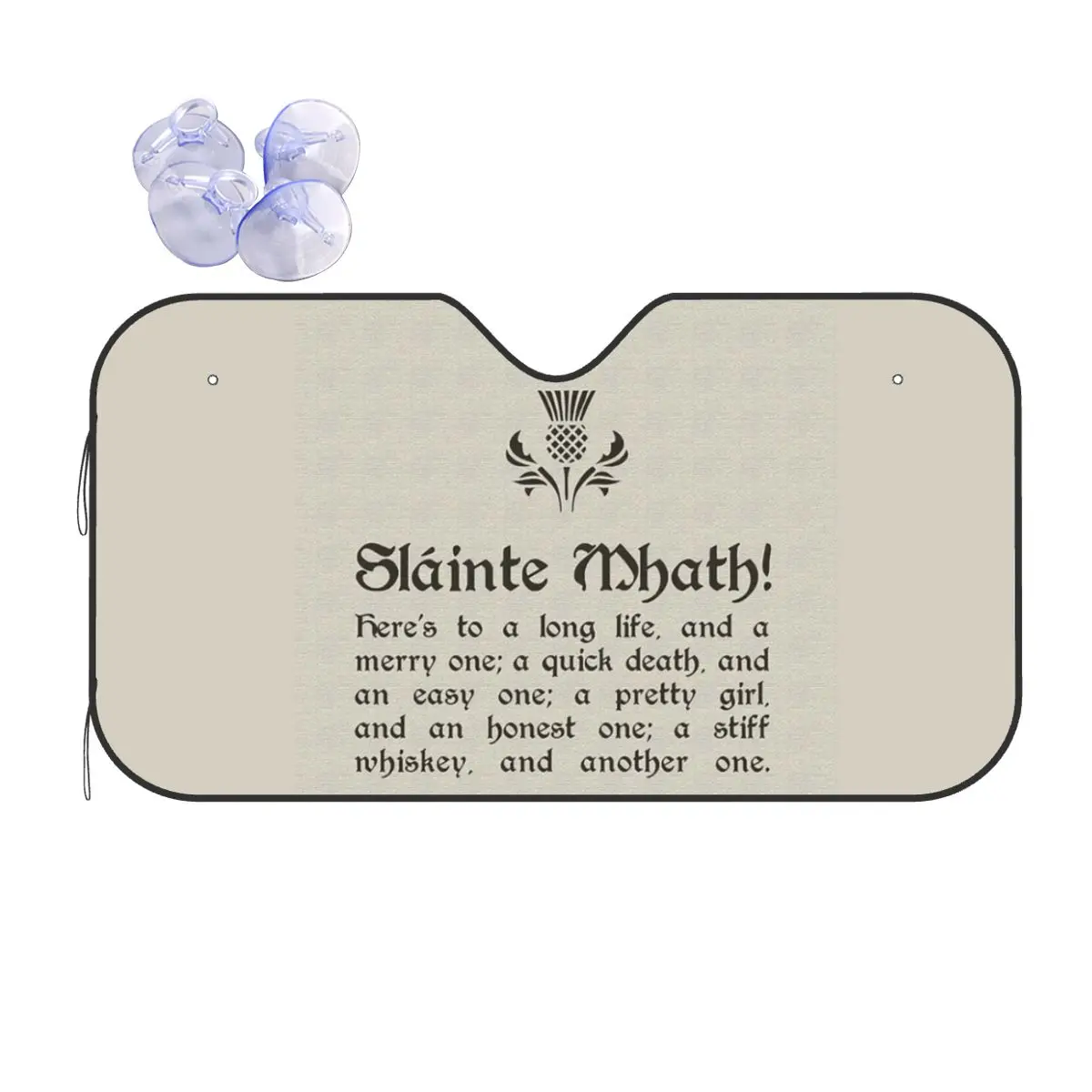 

Slainte Mhath - шотландский тост - с солнцезащитным козырьком Thistl, лобовое стекло автомобиля, солнцезащитный козырек, аксессуары, чехлы