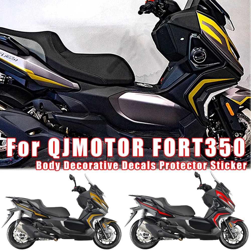 

For QJMOTOR QJmotor FORT350 FORT 350 QJ350ADV Motorcycle Modification Body Decals Protector Sticker Print Decorative Stickers