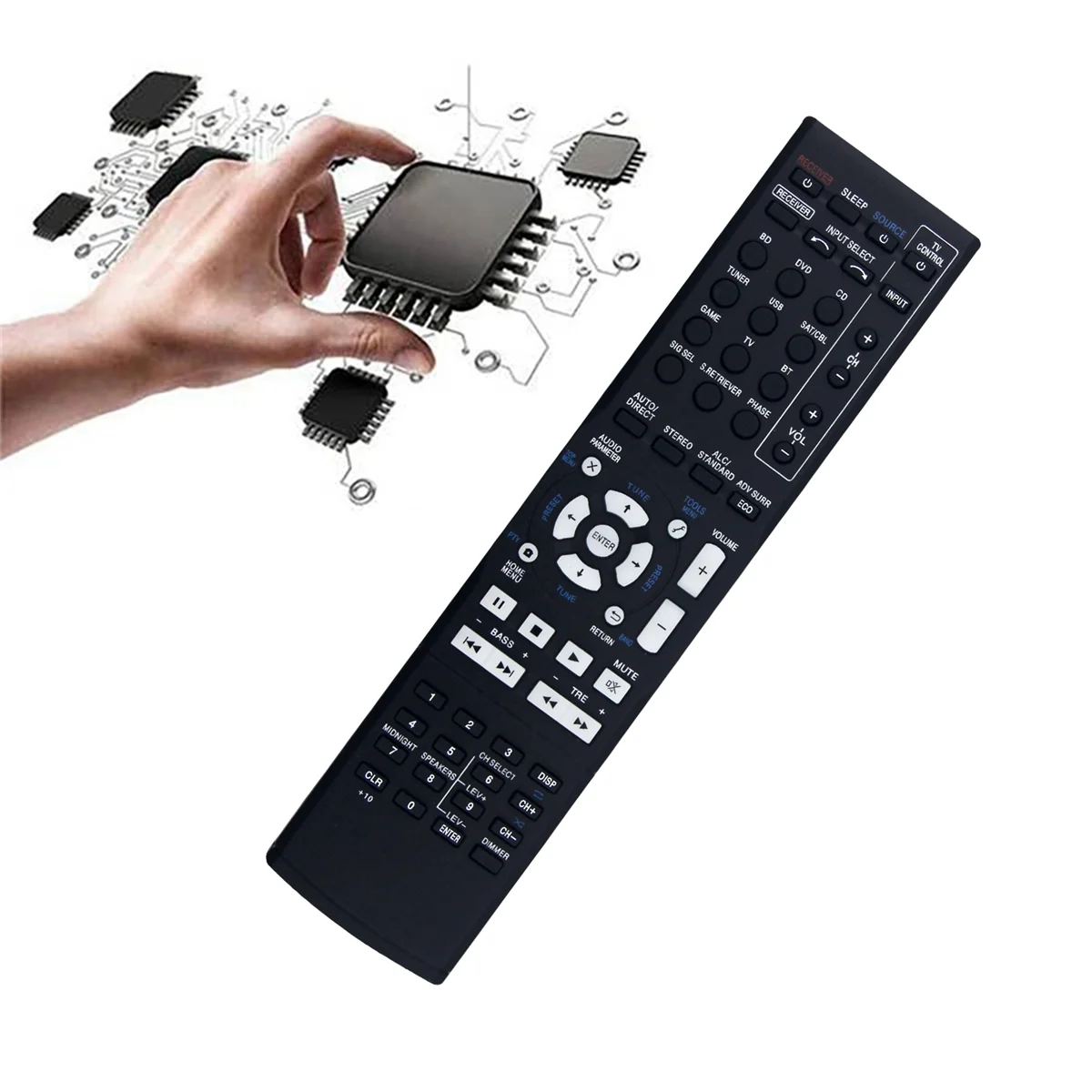 Reemplace el control remoto AXD7741 para Pioneer AXD7395 VSX-503-K VSX-531-K VSX-530-K VSX-531 Sistema de cine en casa con receptor AV