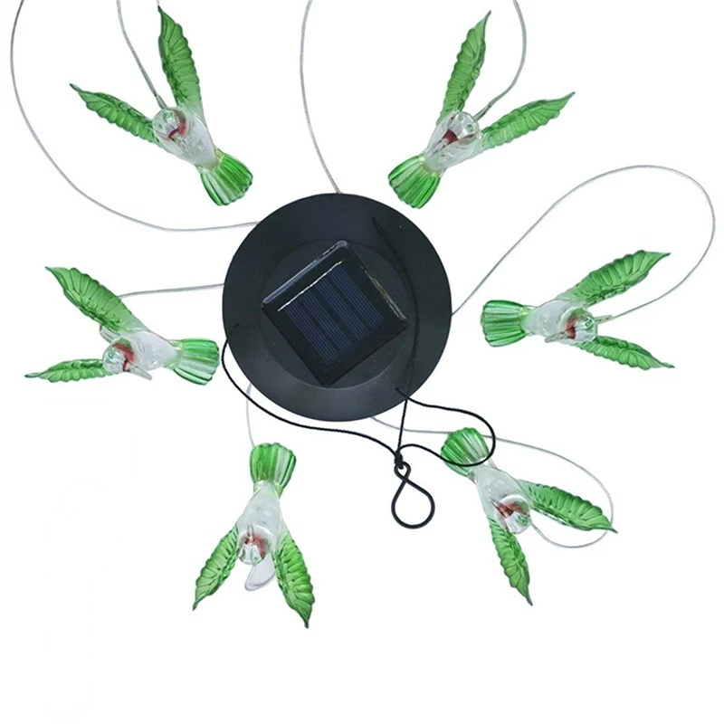 جديد LED الشمسية الرياح الرنين مصباح Hummingbird الرياح الرنين مصباح قلادة الرياح الرنين ديكور مصباح اللون تغيير مصباح الشمسية مصباح