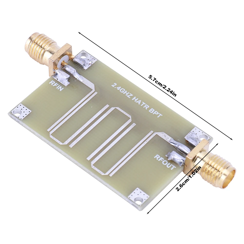 Image 6: Filtre passe-bande microbande 2,4 GHz, module de filtre passe-bande sur circuit imprimé double face, composant électronique