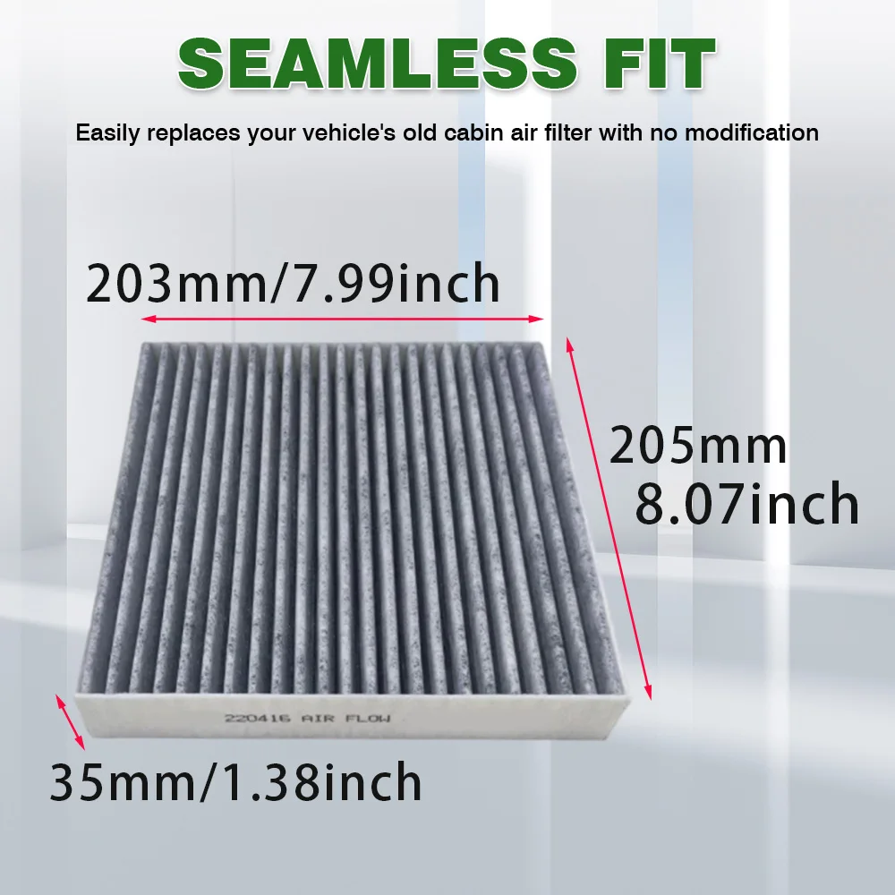 For BYD Yuan Plus Ev Atto 3 2022 2023 2024  Car Activated Carbon Cabin Air Conditioning Filter  EM2E-8121211, BYD220416