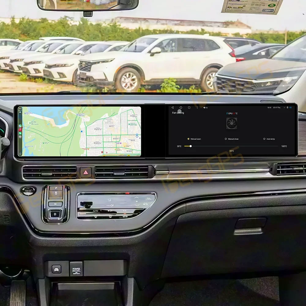 Dual Screen 12.3 Inch Android 13 Car Radio for Honda Odyssey 2022-2025 CarPlay Touch Screen GPS Navigation Multimedia Player DSP