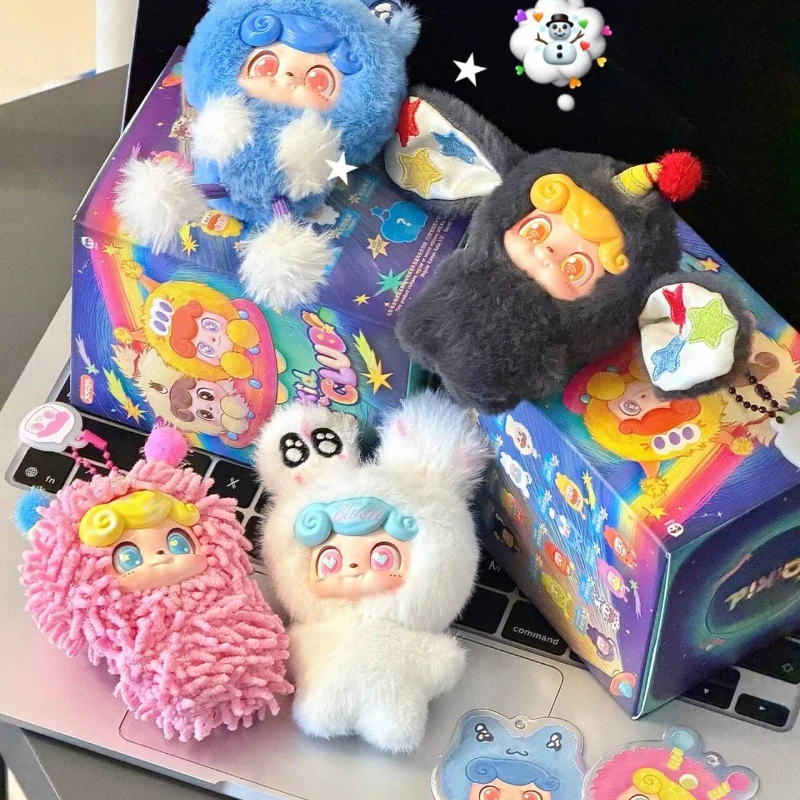 

Jotoys Q kids Wave Club Serise Mini Blind Box игрушки Модная виниловая плюшевая коллекция Kawaii Кукла Декор Брелок Рождественский подарок на день рождения