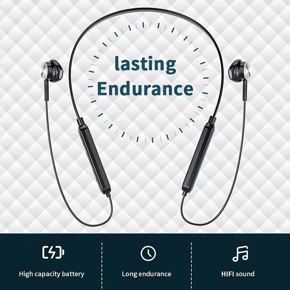 Bluetooth 5.0 Earbuds With Remote Microphone Bulk Stereo Sound Neckband Headphones Наушники Беспроводной Earphones Headset New