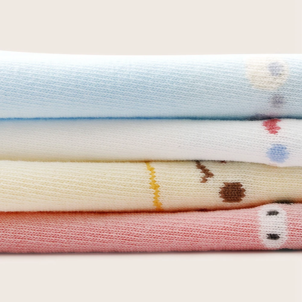 Baby Cartoon Leg Warmers Cute Mesh Sock Newborn Knee High Long Socks Kids Cotton Hollow Oversleeve Autumn Anti-Mosquito Sock