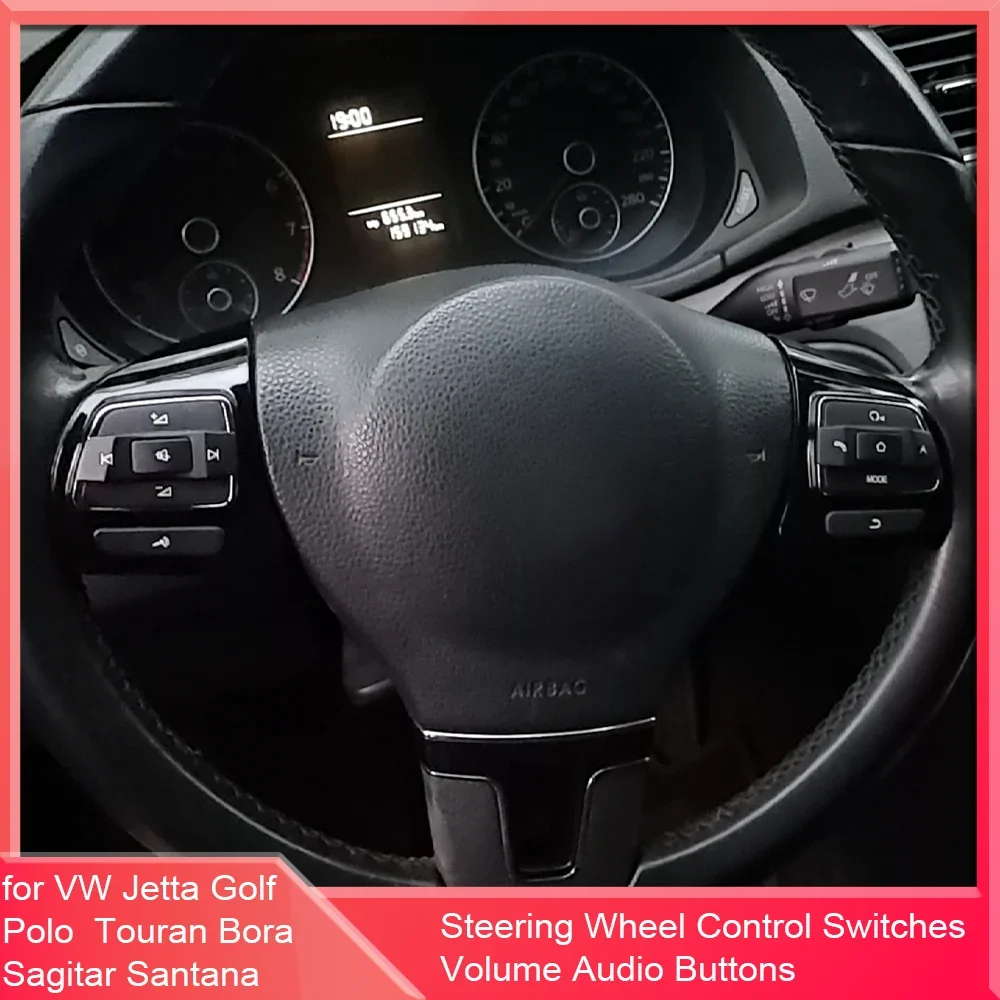 

Multifunction Steering Wheel Control Button Volume Audio Switches for VW Jetta Golf Polo Touran Bora Sagitar Santana Accessories