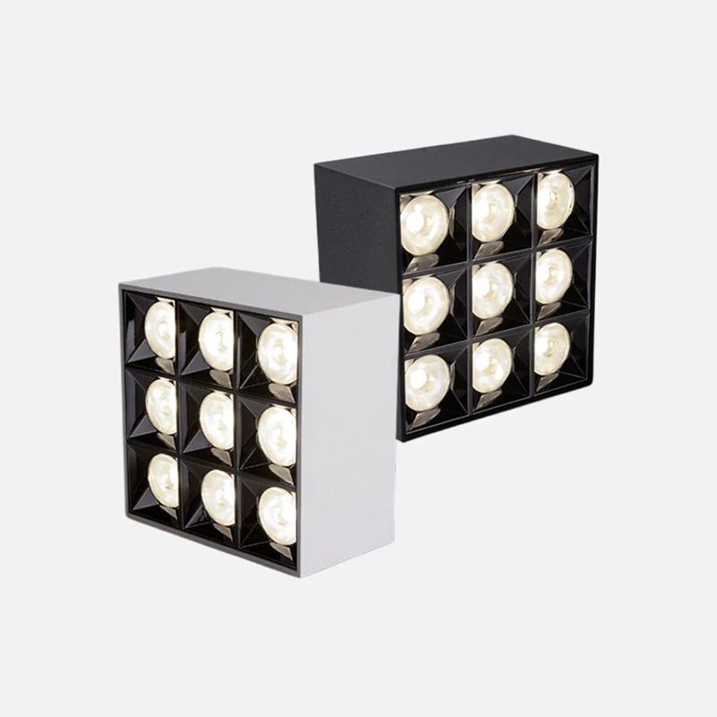 Luces LED COB regulables montadas en superficie, foco de techo de 8W, 16W, 24W, 36W, 48W, AC85 ~ 265V, iluminación para el hogar, cocina, pasillo, tienda