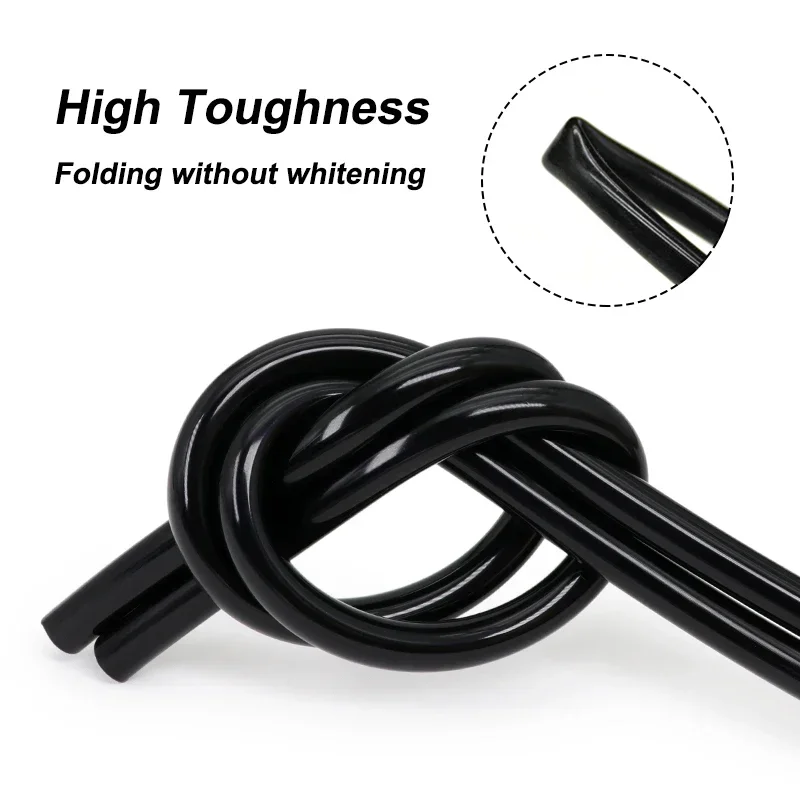 Black Food Grade ID 0.5mm ~ 32mm Silicone Tube Flexible Non-Toxic High Temperature Resistant Drink Water Connector Plumbing Hose - Image 3