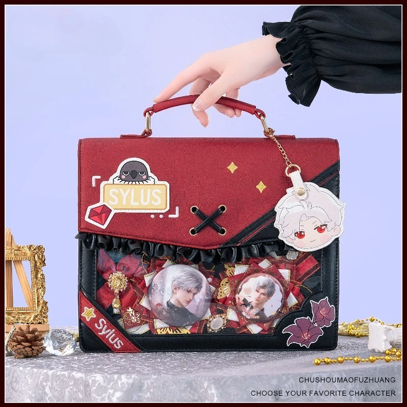 

Game Anime Love and Deepspace 2025 Cosplay Sylus 31x9.5x25cm Leather PU Transparent Backpack Messenger Bag Sent in October