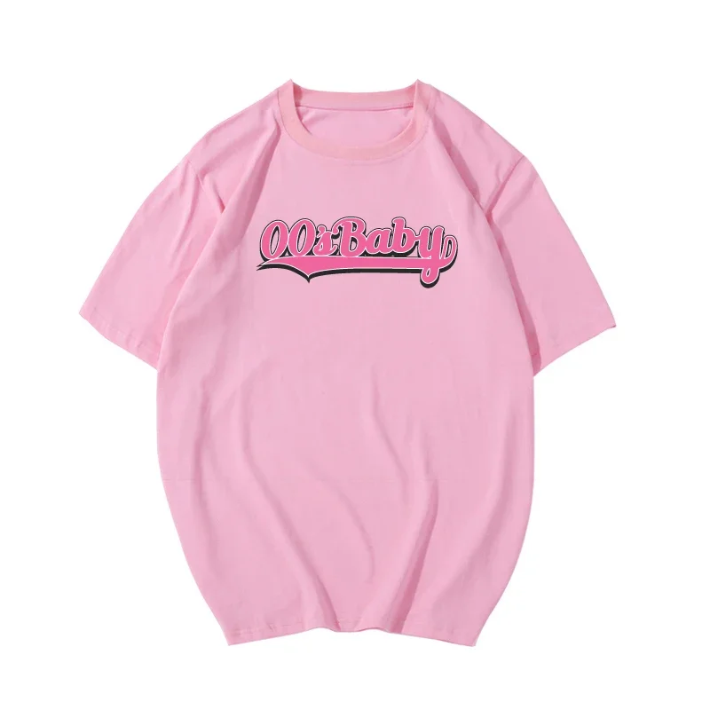 

00's Baby Girl Love Pink Women T Shirts Teenage Kawaii Clothes 90s Grunge Tshirt Graphic Tee Female Tops Dropshipping