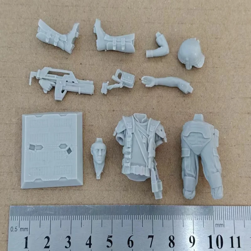 Figura de resina a escala 1/24, el corporal está listo para luchar en cualquier momento, Kit de modelo DIY, juguetes de escultura sin pintar sin montar