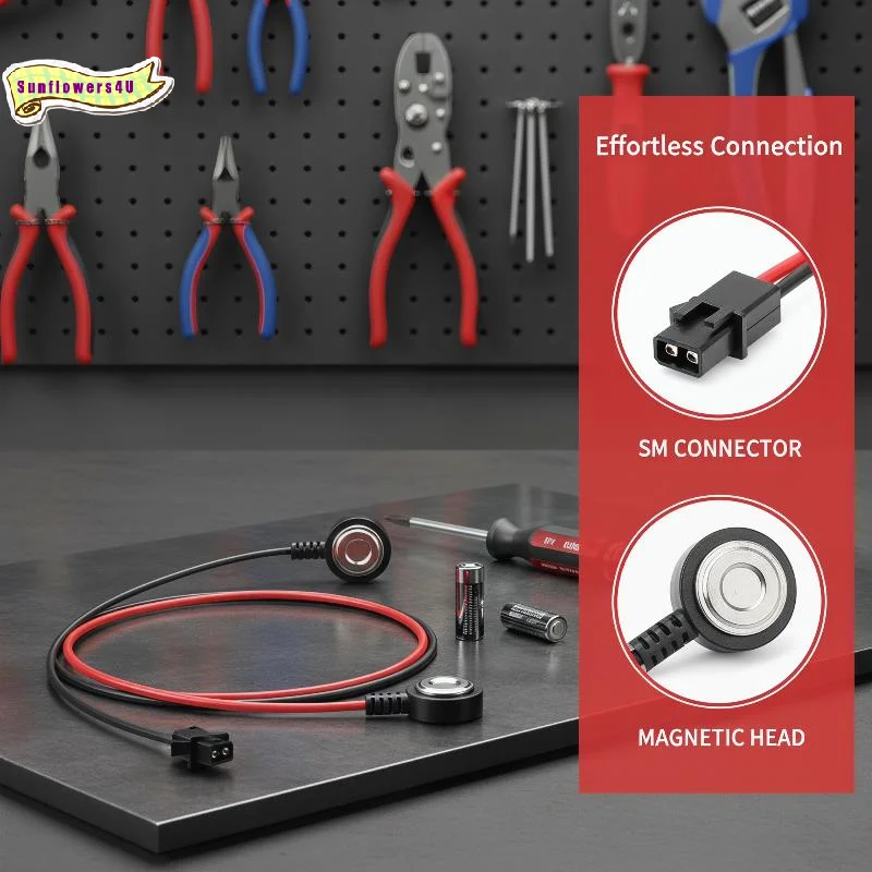 Magnetic Charging Cable 1 3 5 Pcs 18650 Battery Charger Fast Charge Cord with SM Extension Power Adapter for LED Flashlight