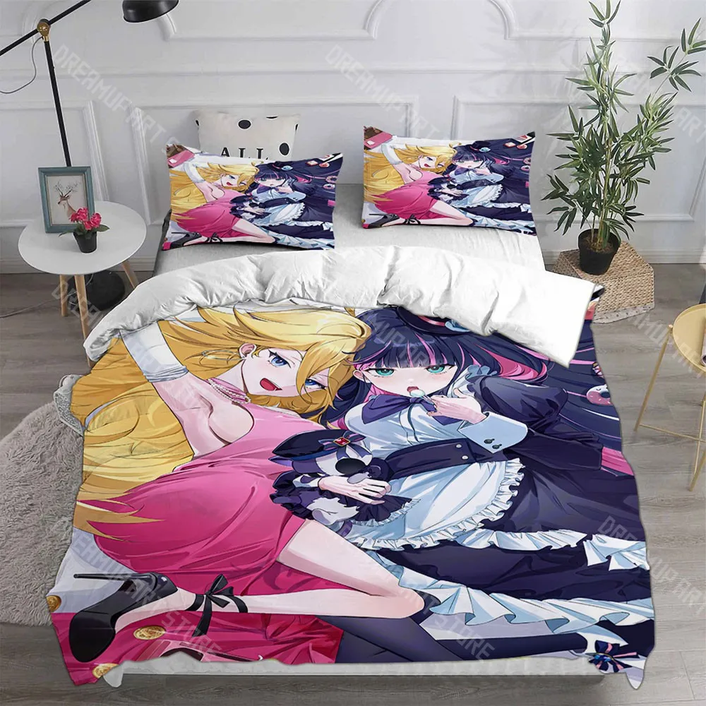 3D Printed Panty Stocking  Garterbelt Anime Bedding Set for Boys Girls Duvet Cover Twin Queen King Full Single Double Sizes