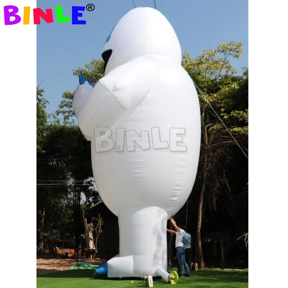 Muñeco de nieve gigante inflable para hombre, decoración del día de Navidad, blanco puro, eventos al aire libre, nuevo