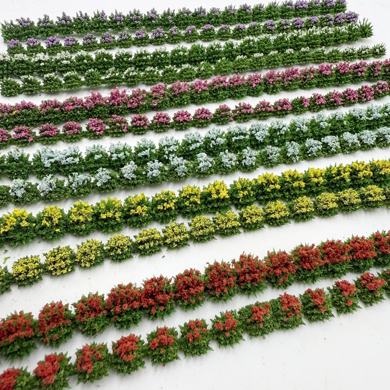6Pcs Static Grass Tufts Model Railway Wargame Scenery Railroad Modelling Diorama Miniature Building Sand Table Model