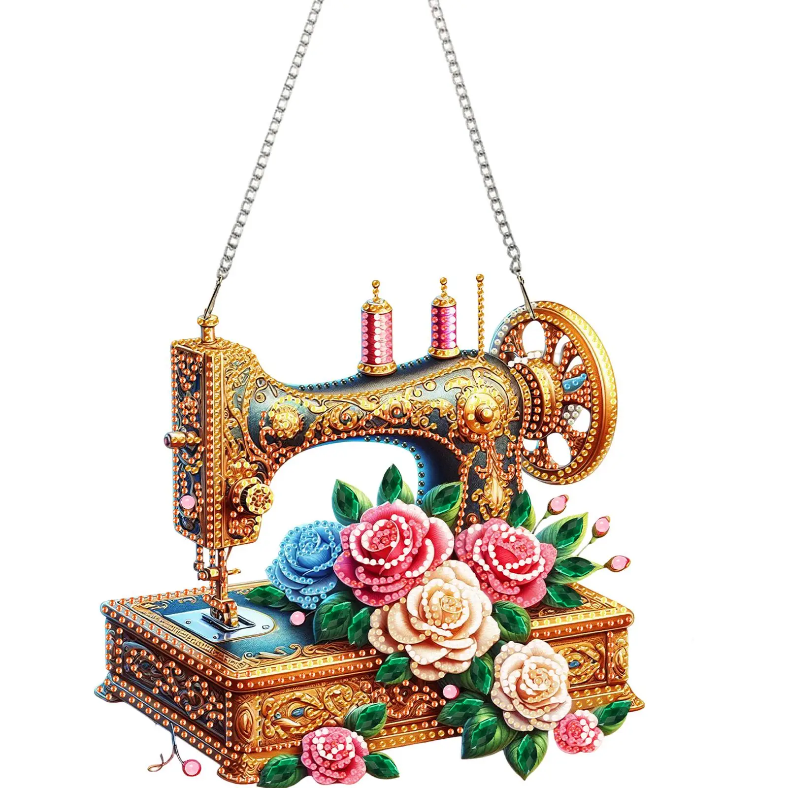 

Акриловый 2D-панно с цветами для шитья, алмазная вышивка, подвеска, декор для стен