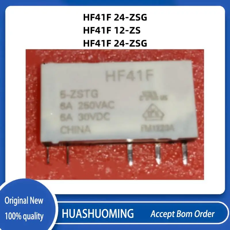 NEW 10PCS/LoT     HF41F 5-ZS   HF41F 12-ZS   HF41F 24-ZS  HF41F-12-ZS  HF41F 5 ZS  HF41F-24-ZSG  HF41F 24 ZSG  6A  5PIN