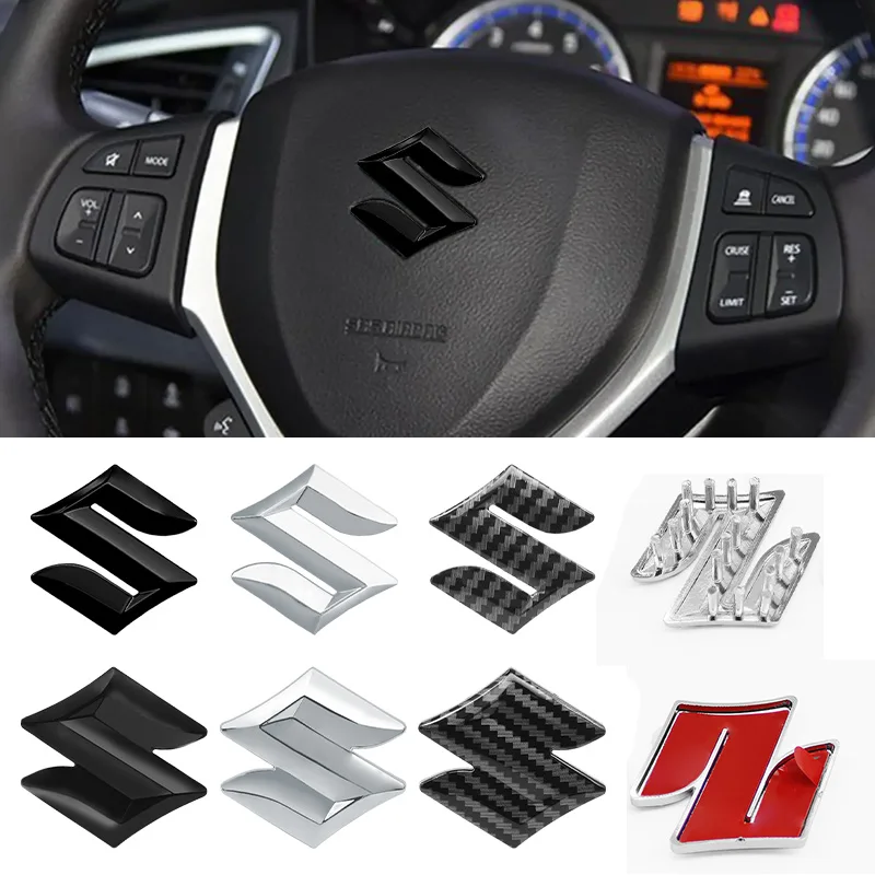 For Suzuki Grand Swift Jimny Vitara Baleno SX4 S Logo Emblem Car Styling Steering Wheel Sticker Badge Interior Decal Accessories view 4