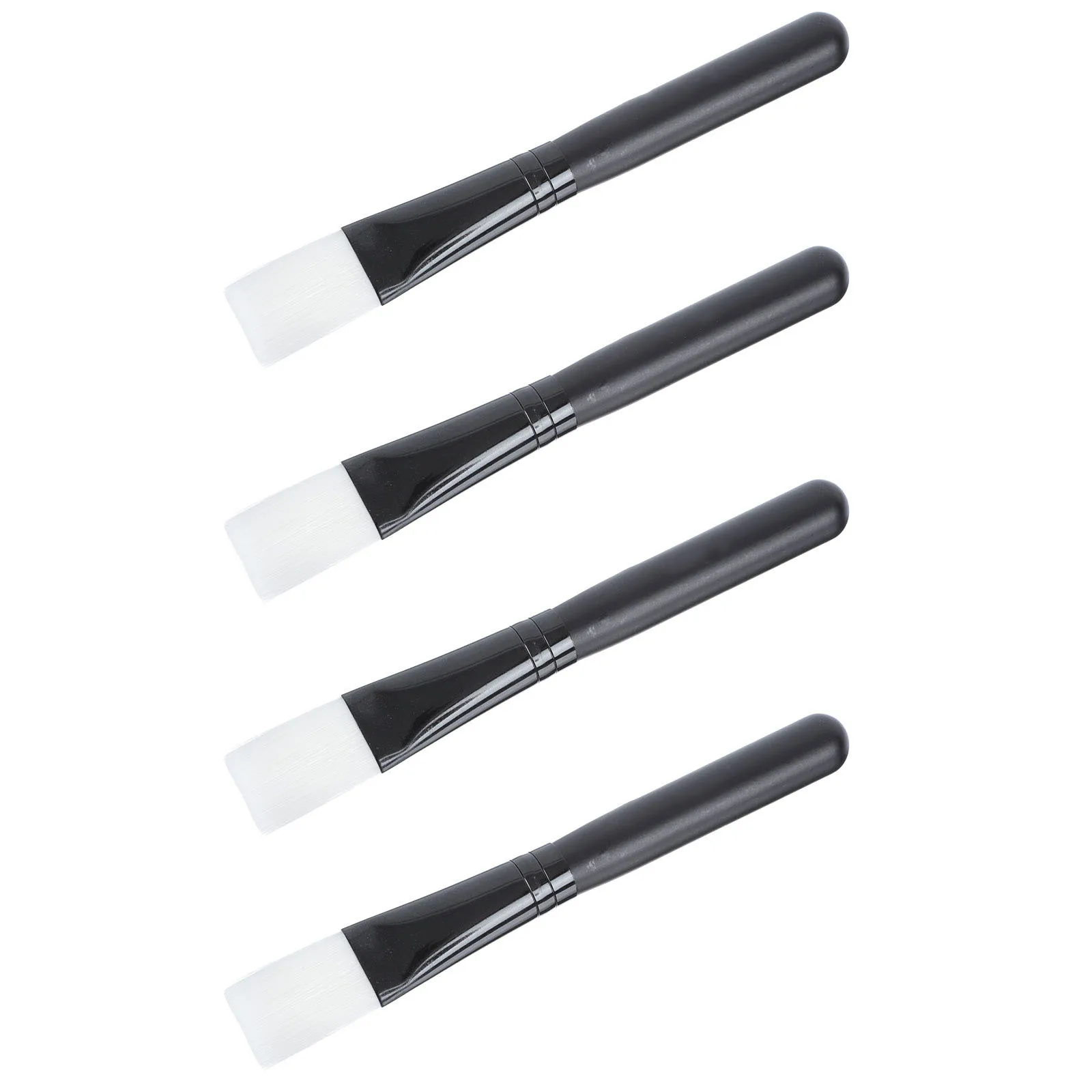 แปรงมาส์กหน้า 5 ชิ้น ขนไนลอนสีดำ อุปกรณ์ทาหน้า สำหรับมาส์กโคลน โลชั่นบำรุงผิว ผลิตภัณฑ์ดูแลผิว ใช้ในบ้าน แต่งหน้า