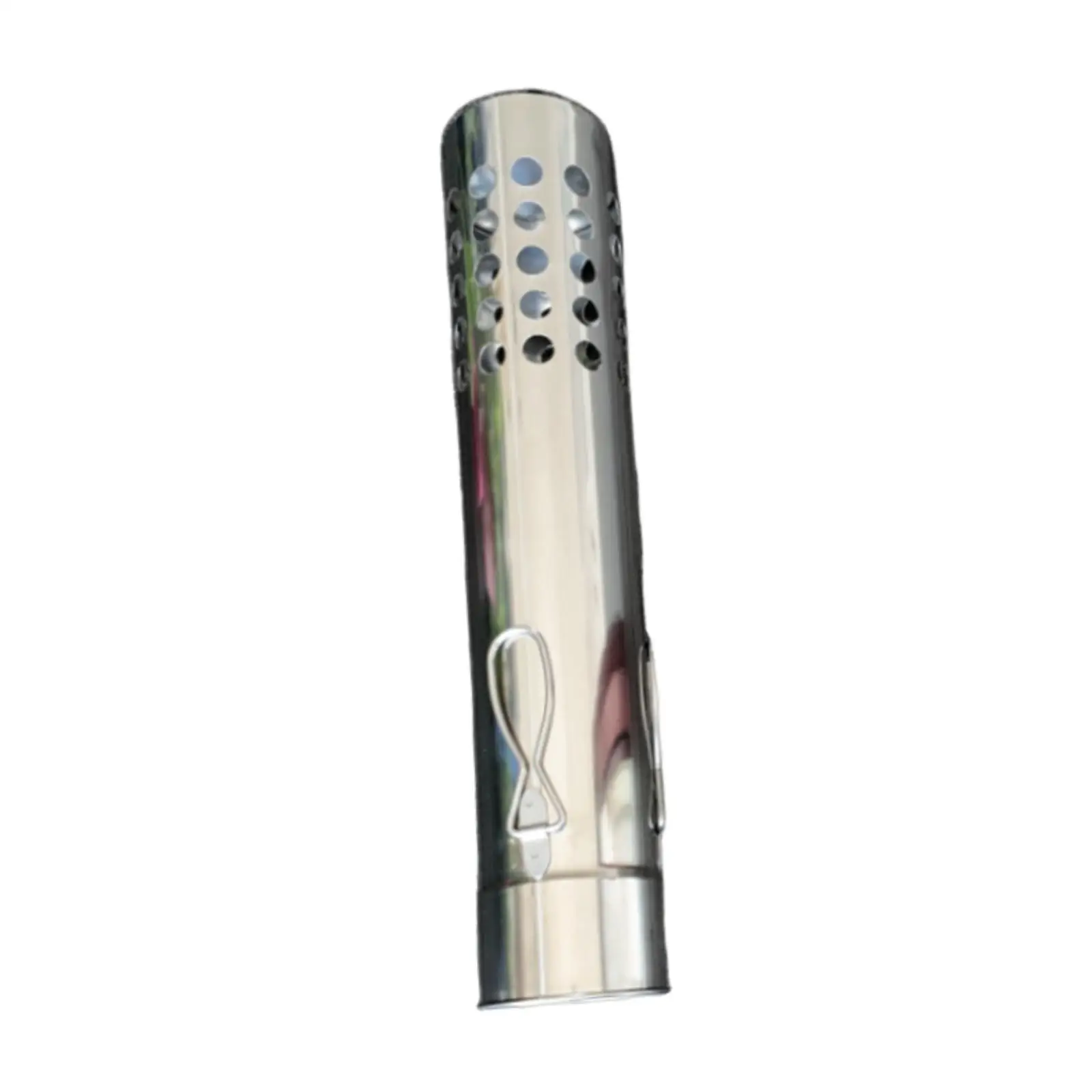 Estufa ignífuga para chimenea, tubo de acero inoxidable con anillos de tracción para tienda de campaña, estufa de leña, Camping