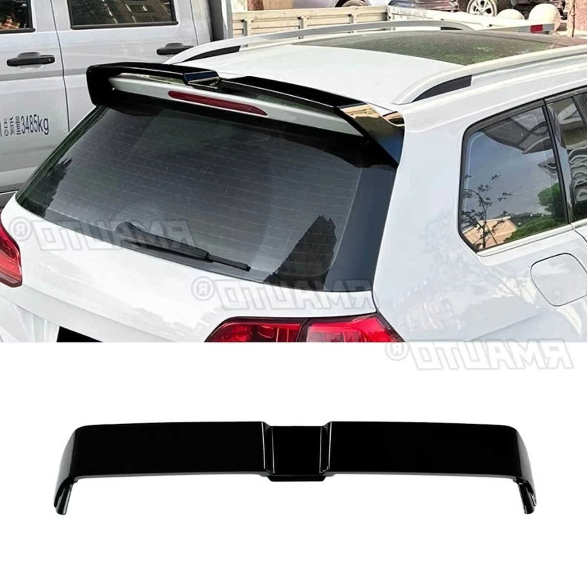 

Для Volkswagen Golf MK7 7.5 автомобильный задний спойлер на крышу, модификация крыла, задний спойлер на крышу, автомобильные аксессуары, внешняя часть