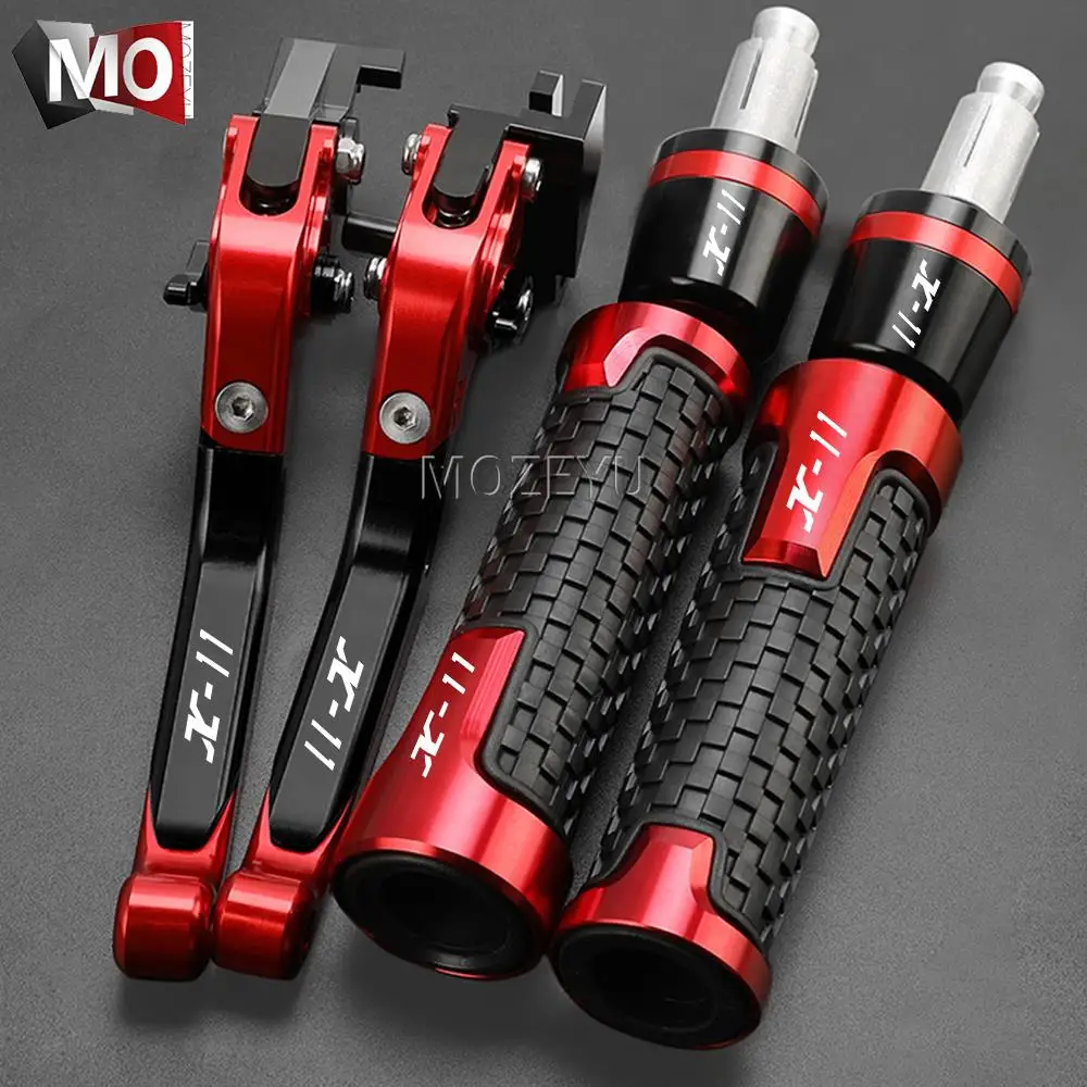 Motorcycle Aluminum Folding Adjustable Handles Brake Clutch Levers Handlebar grips For Honda X11 X 11 X-11 1999 2000 2001 2002