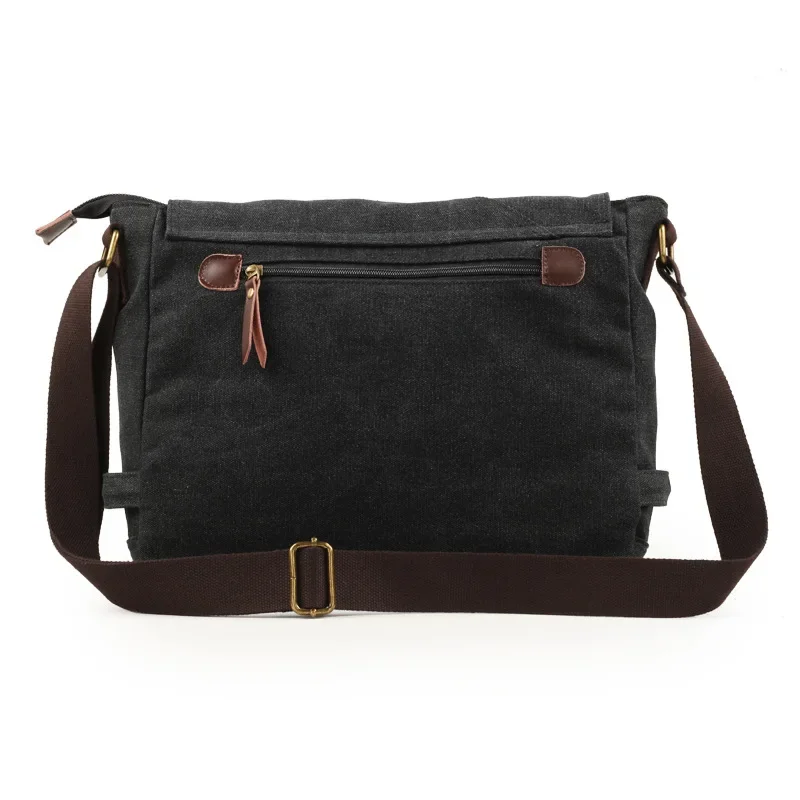 Imagem -03 - Lona Masculina Crossbody Casual Bolsas de Ombro Vintage Mensageiro Bolsas de Viagem Moda Estudante Scholl Bolsa Maleta Ipad Bolsa Bag Bolsa Bag