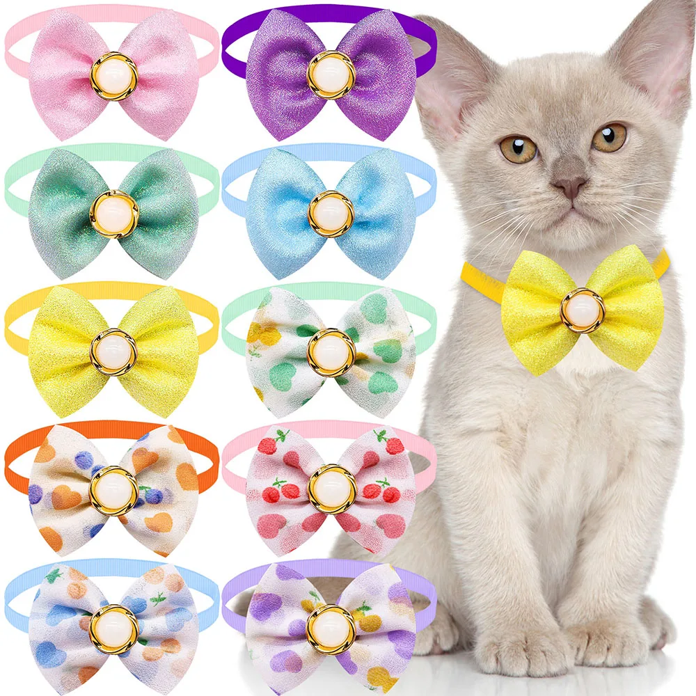 50szt Bulk Dog Bow Tie Fashion Pet Dog Bowknot For Dogs Pets Bowties Collar Pet Dog Grooming Akcesoria dla małych psów Koty