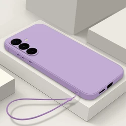 Soft TPU Lanyard Phone Case For Samsung Galaxy S25 FE S26 S23 S24 Ultra S22 Plus S24 FE A17 A16 A56 A55 A54 A53 A35 A15 5G Cover